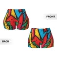 thumbnail image 5 of Lsque Colorful Arrow Graffiti Pattern Pattern High Waisted Biker Shorts for Women-Tummy Control Fitness Athletic Workout Running Yoga Gym Shorts,Moisture-Wicking-X-Large, 5 of 9