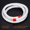 thumbnail image 3 of Unique Bargains 6.57ft x 0.75inch Ceramic Fiber Rope, Round Braided Rope High-Temperature Gasket Seal for Boiler Furnace Oven Kiln Casting, White, 3 of 4