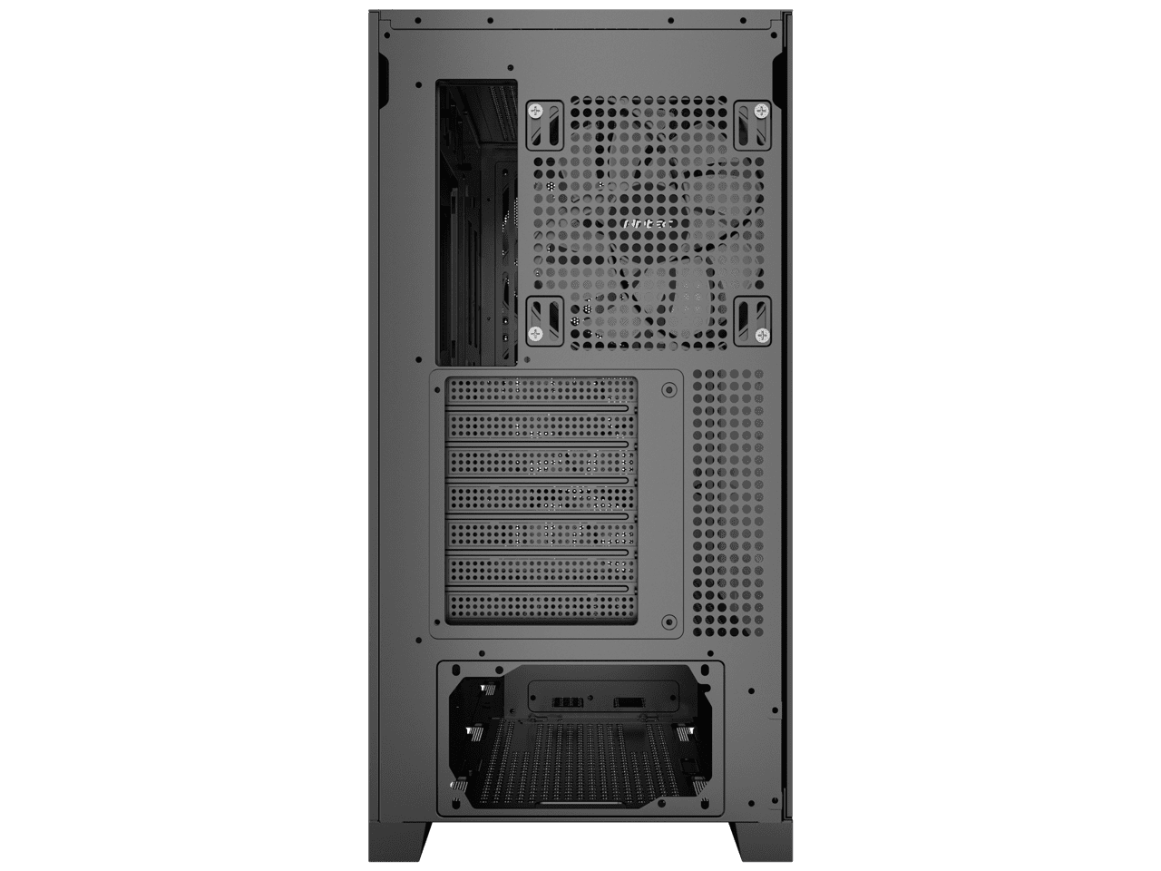 Antec Flux Rear Tempered Glass ATX Mid Tower APC Case, 5 PWM Fans Included