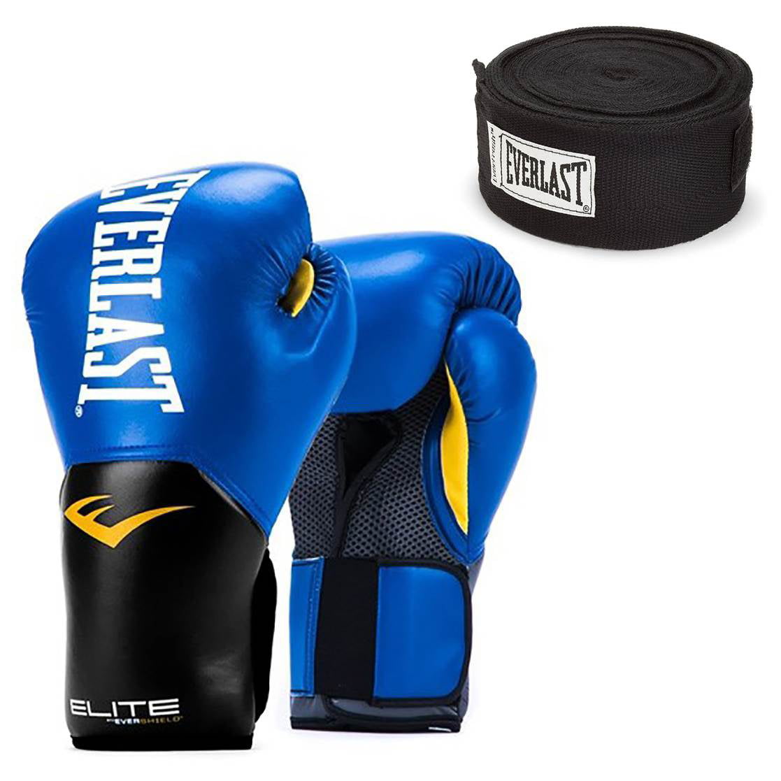 MMA 7 Ounce Pro Gloves White/Blue 