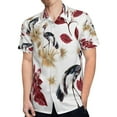 thumbnail image 4 of High Quality Hawaiian Shirts for Men Short Sleeve Aloha Beach Shirt Floral Summer Casual Button Down Shirts Blouses 5GQG78, 4 of 7