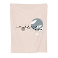 thumbnail image 1 of Boho Plants Bouquet Throw Blanket, Super Soft Anti-Pilling Flannel Bed Blankets, 80"x60", 1 of 8