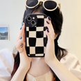 thumbnail image 4 of Black Plaid Mobile Phone Case Silicone Soft Case Suitable For Samsung A03s A13 A20 A30 A21S A22 M22 A23 A32 A33 A50 A50S A30S A51 A52 A52s A53 A31 A71 A72 A73 S20 FE S21 S22 Plus S23 Ultra S23+, 4 of 4