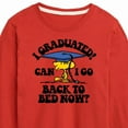 thumbnail image 3 of Peanuts - Woodstock - I Graduated! Can I Go Back to Bed Now? - Toddler & Youth Long Sleeve Graphic T-Shirt, 3 of 6