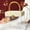 Beige; [Empty Box], variant on Retro Velvet Acrylic Bamboo-Style Handheld Gift Box Wedding Souvenir Candy Packaging Box