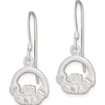 thumbnail image 2 of Sterling Silver Diamond-Cut Claddagh Dangle Earrings (30 X 12) Made In India qe4164, 2 of 5