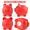 thumbnail image 4 of Piggy Bank with 200 Pcs Gift Tags for Kid & Adult, Cute Coin Bank for Boys & Girls, Children's Plastic Shatterproof Money Bank, Toys Gifts Savings Jar (Red, Medium Size), 4 of 8