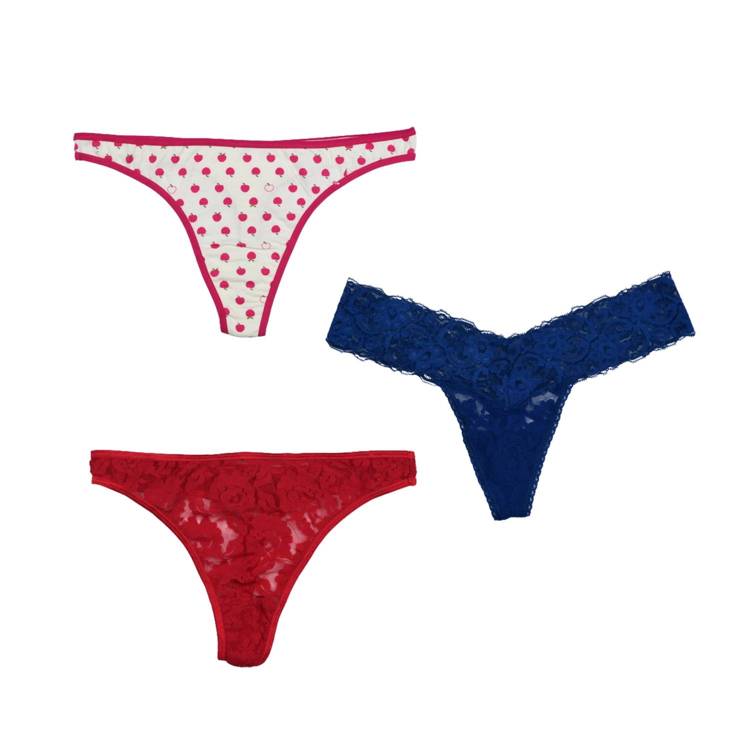 Kecooi Womens Thong Panties Underwear Assorted 3 Pack