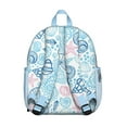 thumbnail image 3 of Spiral Seashell Student Backpack - Durable Oxford Fabric Travel and School Backpack with Cute Fish and Tropical Coral Print, Comfortable Dual Shoulder Support, 3 of 6