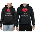 thumbnail image 2 of Wild Bobby, I am Her Missing Piece I am His Missing Piece His and Hers Matching Couples Hoodies, Black, Mens M-Womens S, 2 of 3