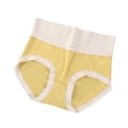 thumbnail image 2 of Swuxness Women's Plus Size High Waist Briefs, Women Panties, Women's Color High Waist Hip Hugger Comfortable Breathable Soft Briefs Panties Yellow, XL, 2 of 3