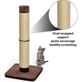 thumbnail image 3 of Cat Scratching Post Forte Huge Cat Scratching Post with Extra-Durable Sisal Wrap and Tan Giant Cat Post Model F-BR, 3 of 5