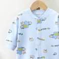 thumbnail image 4 of Baby Pajamas Baby Sleepers for Newborn 0-3 3-6 6-9 Months Boys Girl Clothes Footed PJs Newborn Newborn Crawling Suits Blue, 4 of 5