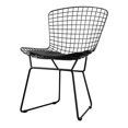thumbnail image 1 of Silla Tipo Bertoia con Almohadón Malla De Acero Negro Lumax Cardy ZGS-977-NE, 1 of 5