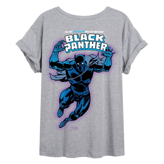 Marvel Black Panther - Comic Book Cover - Women's Oversized Graphic T-Shirt
