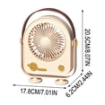 thumbnail image 3 of Portable Fan, Rechargeable Handheld Fan with Stand, Personal Desk Fan for Office Home Outdoor, Battery Operated Mini Fan, USB Chargeable Cooling Fan for Travel Camping, 3 of 8