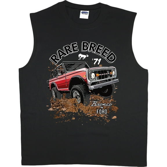 Men's Cut Off Shirts Ford Bronco T-shirt Sleeveless Muscle Tee Shirt