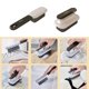 thumbnail image 2 of 2Pcs Shoe And Laundry Cleaning Brushes Set Stain Removal Scrub Tool For Leather Fabric Suedes Household Commercial Use Purple, 2 of 4