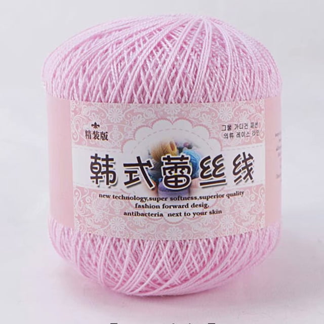 Wzzjkit Yarn for Crocheting Multicolor Lace Thread DIY Woven Mercerized Baby Fine Thread Crochet Yarn for Crocheting & Knitting, Gift Beginners and Adults, Yarn