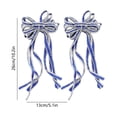 thumbnail image 3 of Christmas Ribbon Wreath Bows for Front Door and Tree Decor, Sturdy Polyester, Indoor Outdoor Holiday Decoration, Assorted Colors, 2-Pack, 3 of 6