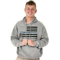 thumbnail image 5 of Blue Line US Flag Honor Protect Serve Hoodie Sweatshirt Women Men Brisco Brands S, 5 of 6