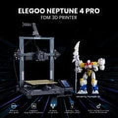 ELEGOO Neptune 4 Pro FDM 3D Printer 500mm/s High-Speed +2 KG PLA Filament