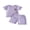Purple, variant on BemeyourBBs Toddler Baby Girls Summer 2 Piece Cherry Outfits Rib Knit Cherry Embroidery Polka Dot Short Sleeve Round Neck T Shirt Tops and Shorts Set