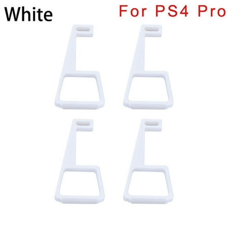 4PCS Flat-mounted Heighten Support Horizontal Base Bracket Stand Cooling Legs Console Holder WHITE 1 SET FOR PS4 PRO