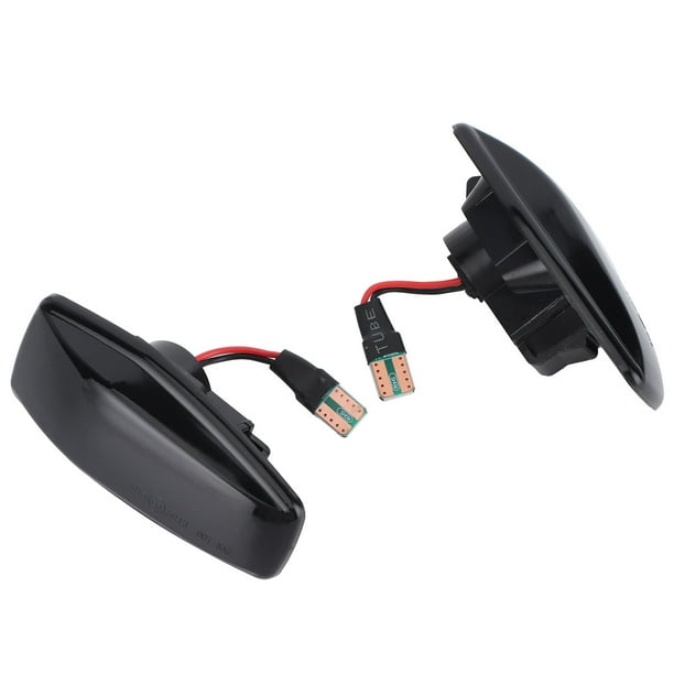 M Buder Luz Direccional Lateral de Señal de Giro Dinámica Lente Ahumada para Coche Hyundai i10 Getz Elantra Sonata Tucson (12 cm / 4.72 in) Alta Calidad Impermeable Repuesto Directo Sin Taladrar
