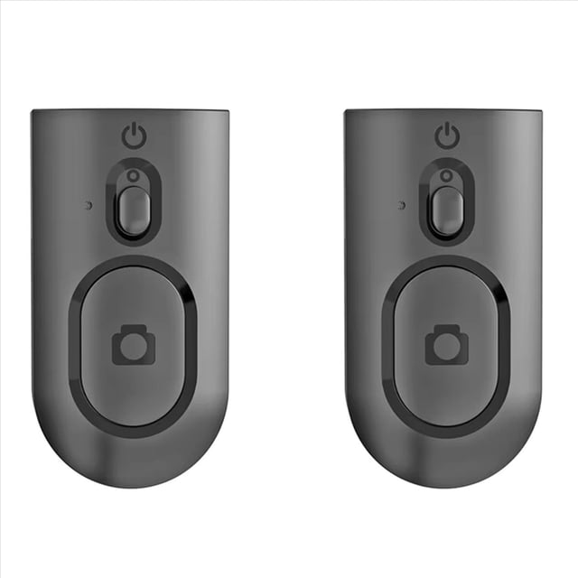 2X Universal Camera Remote Controls Phone Remote Control Camera for Selfie Stick Mobile Smartphone,2 x Remote Control,Black