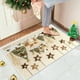thumbnail image 4 of Christmas Holiday Embroidery Style Non-Slip Absorbent Kitchen Floor Mat, Washable Indoor Doormat for Entryway Bathroom Laundry Room Decor, 4 of 6