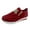 Red, variant on Cathalem Ladies Fashion Solid Color Flock Side Zipper Platform Comfortable Casual Sports Shoes Sneaker Women Shoes Red 8.5