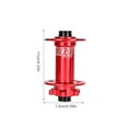 thumbnail image 3 of Youkk Levier de Dégagement Rapide de l'Arbre de Roue Fournitures de Cyclisme Réduction de Friction Installation Pratique Moyeu de Roulement en Alliage d'Aluminium Rouge/110*15MMXM390, 3 of 7