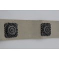 thumbnail image 2 of Women Tie Belt Off White Ethnic Charms Hip High Waist Genuine Suede Leather M L, 2 of 6