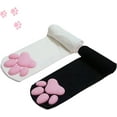 thumbnail image 1 of Calcetines altos hasta el muslo, medias de pata de gato, calcetines ross lindos 3D para gato Lolita para niñas y mujeres, conjunto de cosplay, 1 of 3
