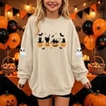 thumbnail image 2 of Bovxnpu Halloween Day Unisex Girls Long Sleeve Shirts Undershirts Graphic Long Sleeve Fleece Crew Neck Pullover Sweatshirt Kids Tops, 2 of 8