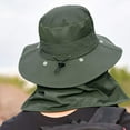 thumbnail image 3 of Fishing Hat for Men & Women, Outdoor UV Sun Protection Wide Brim Hat with Face Cover & Neck Flap, 3 of 13