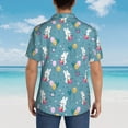 thumbnail image 6 of Balery Rabbit And Balloon Print Men's Hawaiian Shirts Short Sleeve Beach Shirt Relaxed Fit Vacation Button Down Shirts-XX-Large, 6 of 9