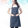 thumbnail image 2 of FOMIYES Adjustable Denim Jean Apron Fashion Hanging Work Neck Apron with Pocket for Hairdresser Waiter Carpenter, 2 of 4