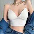 thumbnail image 1 of Camisola sexy Pure Desire para mujer, color blanco primaveral, corta, exterior, interior, tipo Spice Girl, con almohadilla para el pecho, parte de atrás bonita, 1 of 1