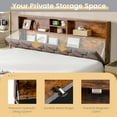 thumbnail image 6 of Costway Queen Bed Frame Upholstered Platform Mattress Foundation with Storage Headboard, 6 of 9