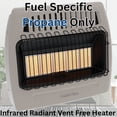 thumbnail image 2 of World Marketing of America KWP524 Wall Heater Infrared 5-Plaq Lp 30K with Thermostat, 2 of 14