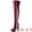 Burgundy, variant on Unique Bargains Women's Platform Chunky Over Knee High Boot White (Size 10)
