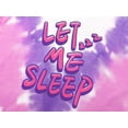 thumbnail image 3 of Beezizac Pajamas for Girls Tie Dye Pink & Purple Let Me Sleep Comfy 2-Piece Summer Trendy Tank Top Outfit Kid Size 10, 3 of 7