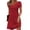 *A-Red, variant on ClodeEU Women's Simple T Shirt Loose Dress,Cut Out Neckline,Short Sleeve Casual Mini Dress A-Light Blue,Womens Plus S
