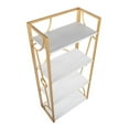 thumbnail image 3 of LumiSource Gold Metal, White MDF Constellation Bookcase, 3 of 7