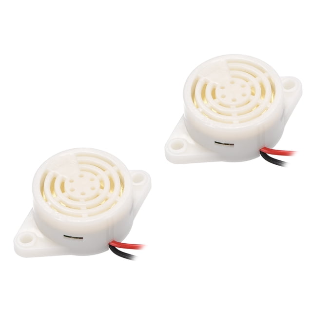Unique Bargains 2 Pcs DC3-24V Active Electronic Buzzer Piezo Alarm Sounder Intermittent 100dB