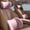 Pink, variant on Car Headrest Lumbar Support Cushion - Ergonomic Car Headrest and Lumbar Support Kit - Memory Foam Neck and Back Cushion Set for Driving Comfort