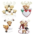 thumbnail image 4 of QY Spot promociones 2024 nuevo colgante de decoración de árbol de Navidad colgante de resina de la serie navideña familiar de remolque digital de Navidad, 4 of 4