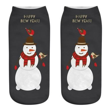 

Christmas Socks Cute Cartoon Knitting Wool Tube Socks Winter Comfortable Slippers Socks Casual Sleeping Socks For Girls Boys